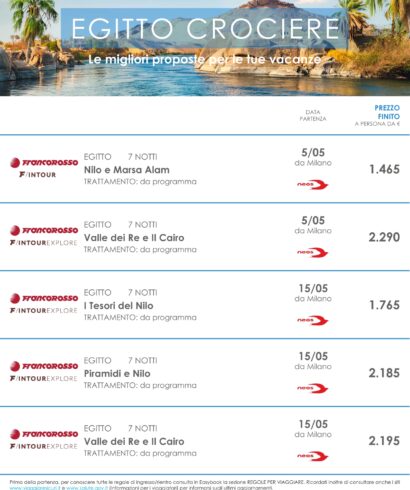 Vivere e Viaggiare - Egitto 2 - Offerta