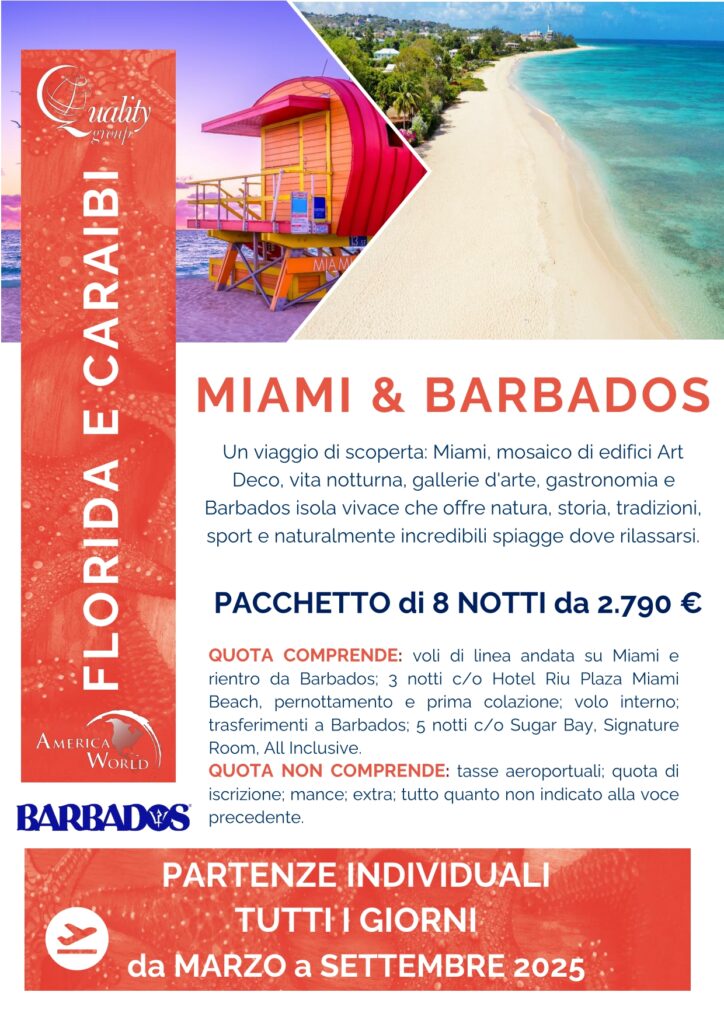 Vivere e Viaggiare - USA e Barbados - Offerta