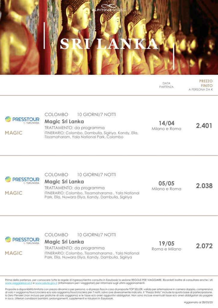 Vivere e Viaggiare - Sri Lanka 2 - Offerta